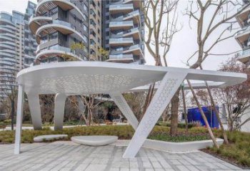 廊架雕塑，戶(hù)外景觀(guān)小品，不銹鋼長(zhǎng)廊雕塑