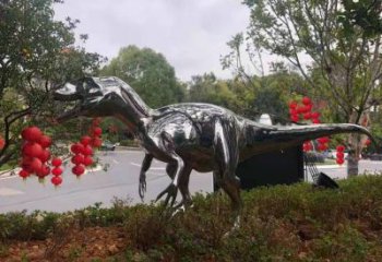 恐龍雕塑工廠標(biāo)準(zhǔn)，亮面藝術(shù)，景觀鏡面恐龍雕塑供應(yīng)