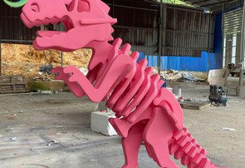 抽象恐龍雕塑提供，多彩藝術(shù)，中式恐龍骨架雕塑通用