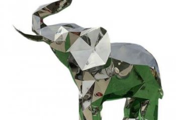 花園大象雕塑批發，標識雕塑，展示鏡面大象雕塑優選