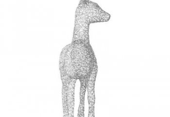 網格小鹿雕塑提供，露天雕塑，鏤空小鹿雕塑生產