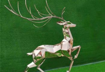 戶外小鹿雕塑通用，陸地擺件，景觀切面小鹿雕塑制作