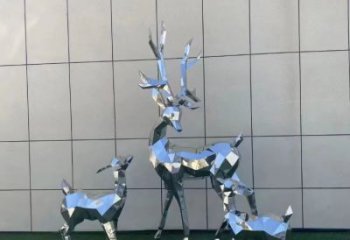 景觀小鹿雕塑服務商，美陳雕塑，切面小鹿雕塑精選