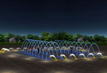 旱噴低壓音樂噴泉雕塑配置