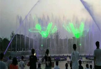 變頻光亮水幕噴泉雕塑