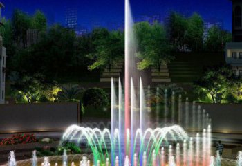 花式跳動水簾噴泉雕塑