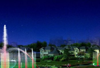 意動噴泉水簾雕塑