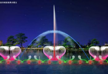 創意程控電影噴泉雕塑