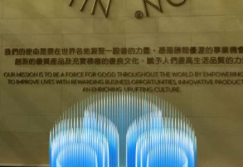 矩陣結合電影噴泉雕塑