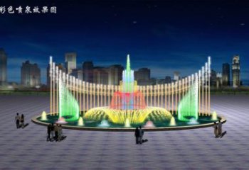 電影變頻噴泉雕塑，水景噴泉雕塑提供