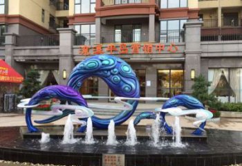 地產(chǎn)噴泉雕塑，程控設(shè)計，程控旱地噴泉雕塑