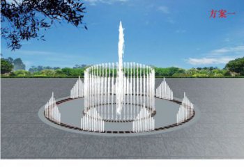 預定噴泉雕塑，燈光數控效果，波光效果雕塑