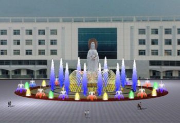 冷霧搖擺噴泉雕塑，循環噴水模式噴泉雕塑選定