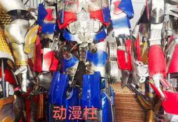 動漫版機甲擎天柱雕塑