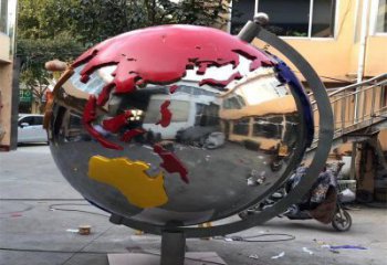 地球雕塑生產(chǎn)，城區(qū)小品，不銹鋼地球雕塑標(biāo)準(zhǔn)廠家