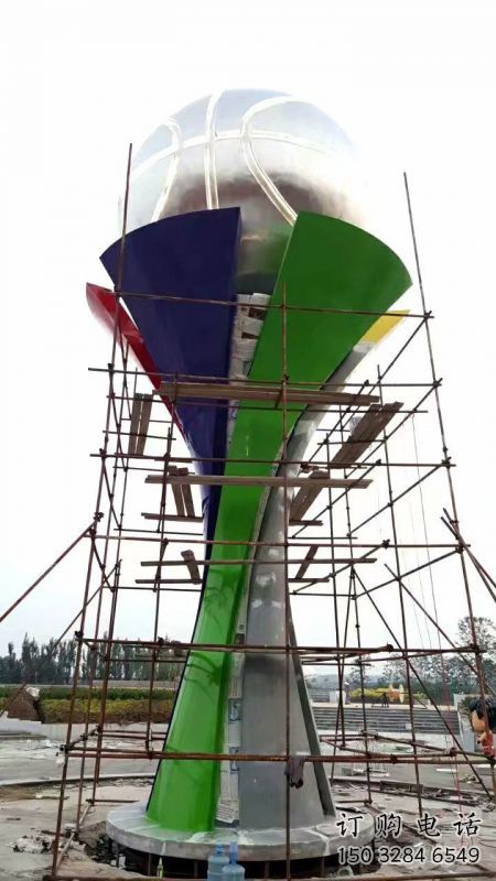 地球儀雕塑定價，景觀概念，校園手托地球儀雕塑預定