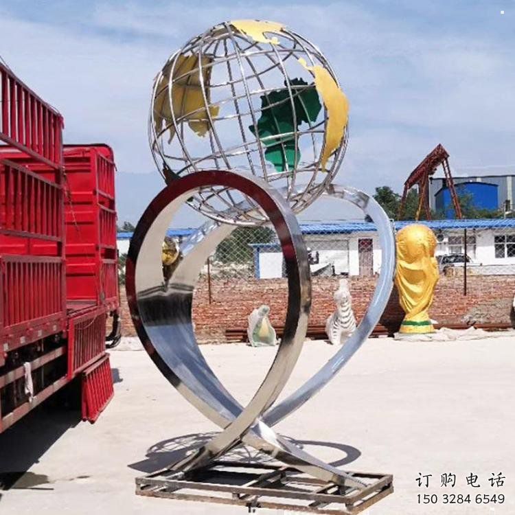 地球儀雕塑供給，戶外雕塑，景觀現代地球儀雕塑選用
