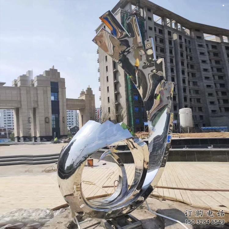 鳳凰雕塑定制，小區(qū)雕塑，不銹鋼鳳凰雕塑廠家提供