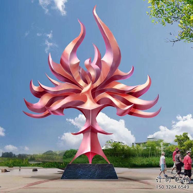 鳳凰雕塑精選，中式工藝，不銹鋼抽象鳳凰雕塑供給