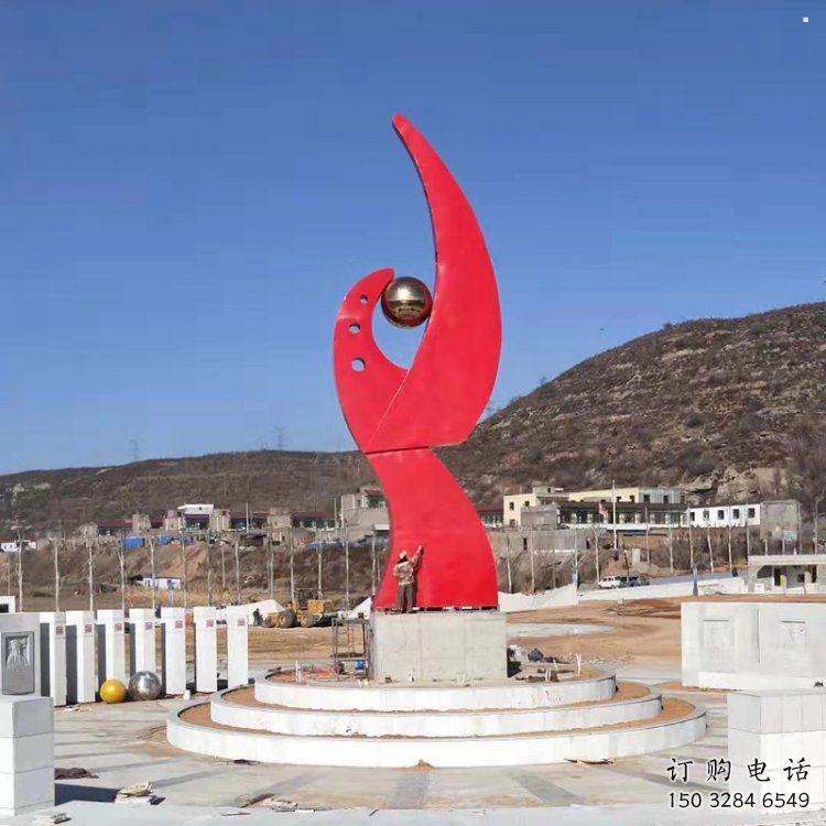 鳳凰雕塑通用，街頭雕塑，幾何抽象鳳凰雕塑標(biāo)準(zhǔn)廠家