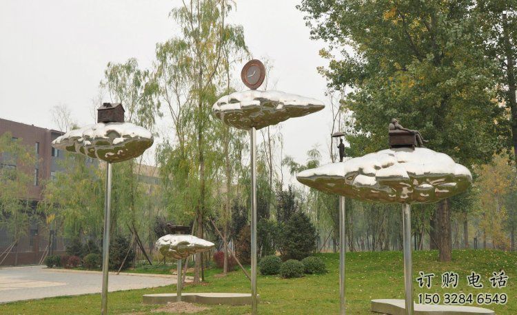 景觀場荷葉雕塑