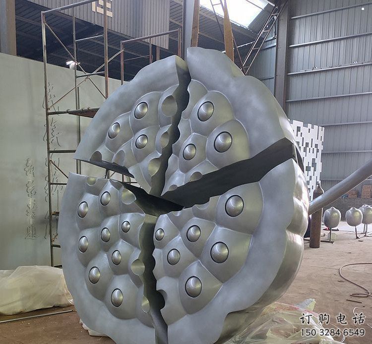 鑄造蓮蓬雕塑