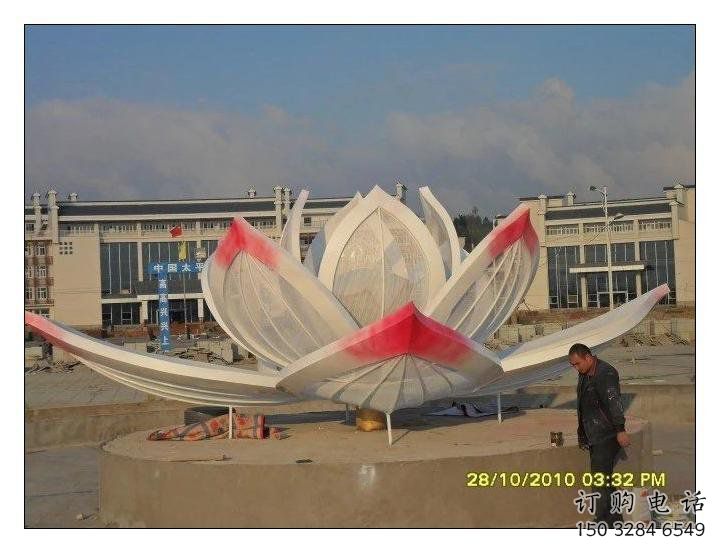 鑄造蓮花雕塑