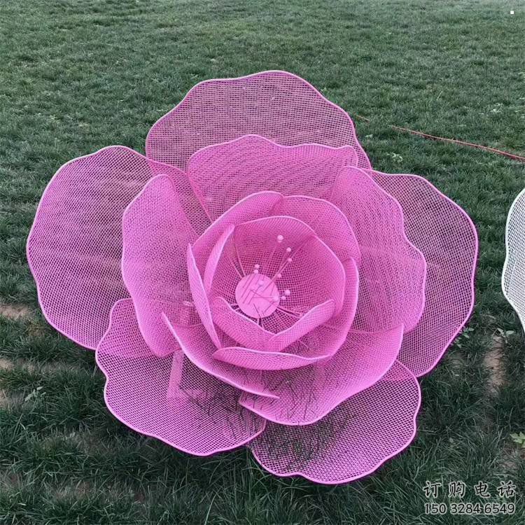 玫瑰花雕塑觀賞型，花園小品，景觀鏤空玫瑰花雕塑精選