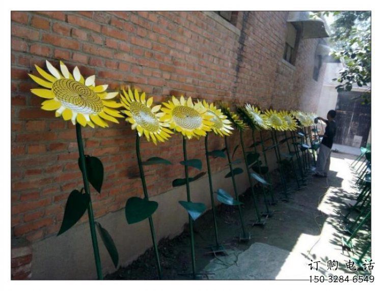 裝飾葵花雕塑通用，街景小品，葵花雕塑制造
