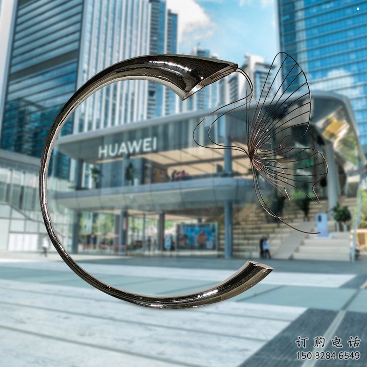 中式喇叭花雕塑