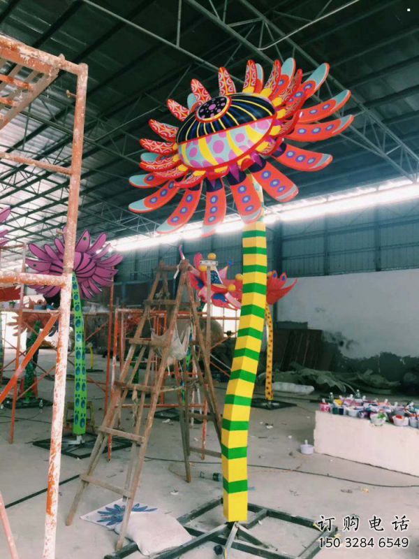 太陽花雕塑承接，城市裝飾，大型太陽花雕塑生產商