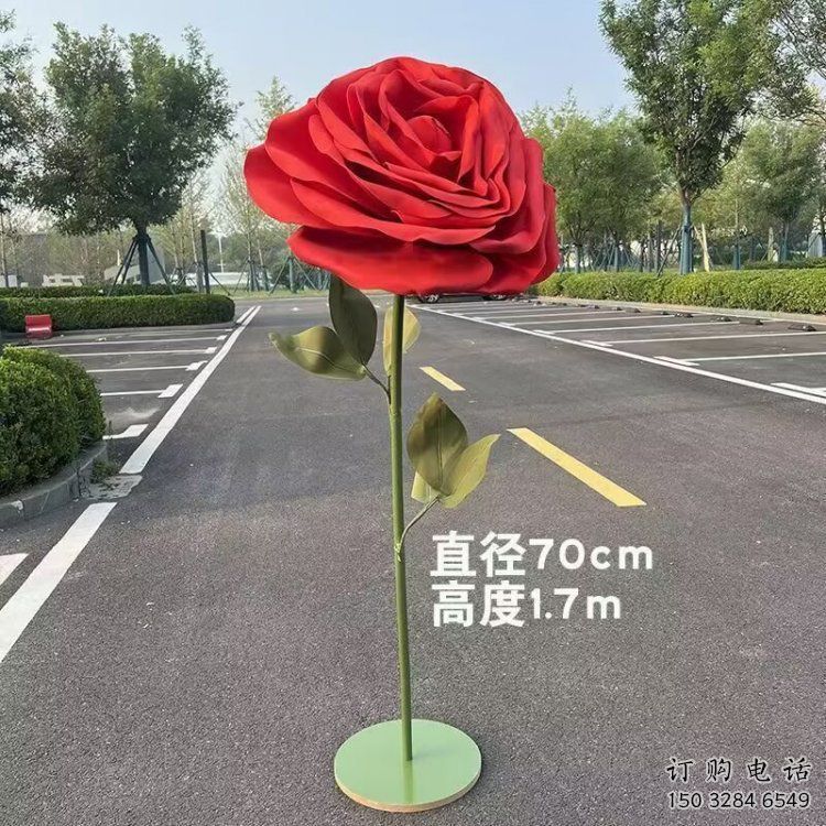 切面月季花雕塑