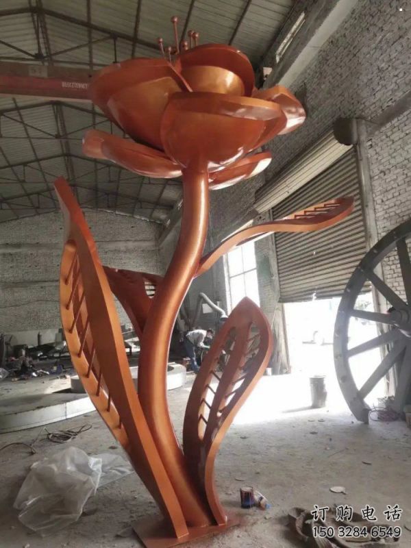 月季花雕塑服務商，歐式風格，各類不銹鋼月季花雕塑供需