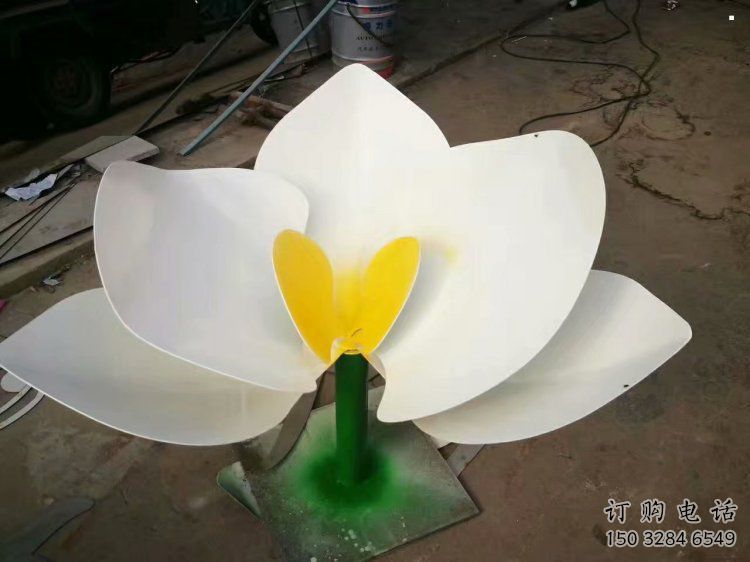 蘭花雕塑承接，景區案例，公園蘭花花朵雕塑定制廠家