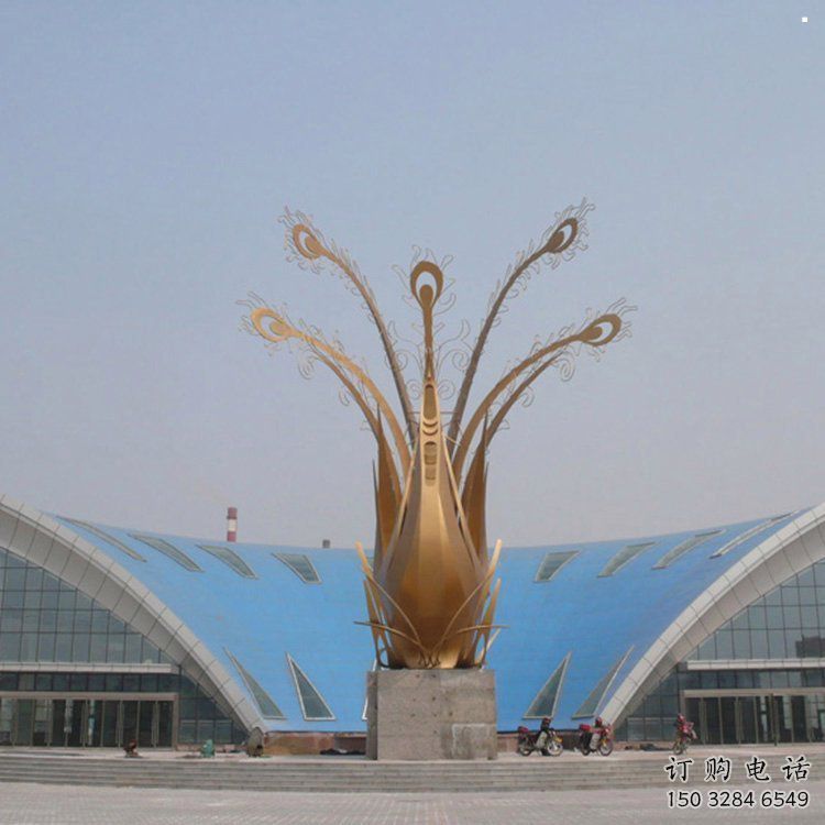 景觀花朵雕塑定制，露天雕塑，郁金香花朵雕塑展品
