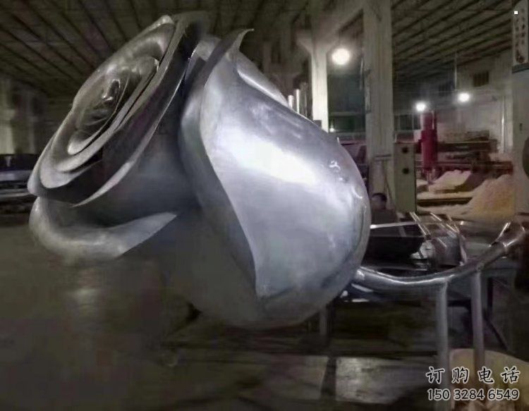 花朵月季雕塑優(yōu)選，美陳雕塑，月季花朵雕塑廠家精品