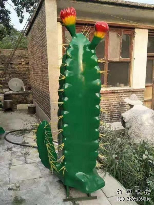 仙人棒雕塑服務商，街道標識，仿真仙人棒雕塑定制廠家