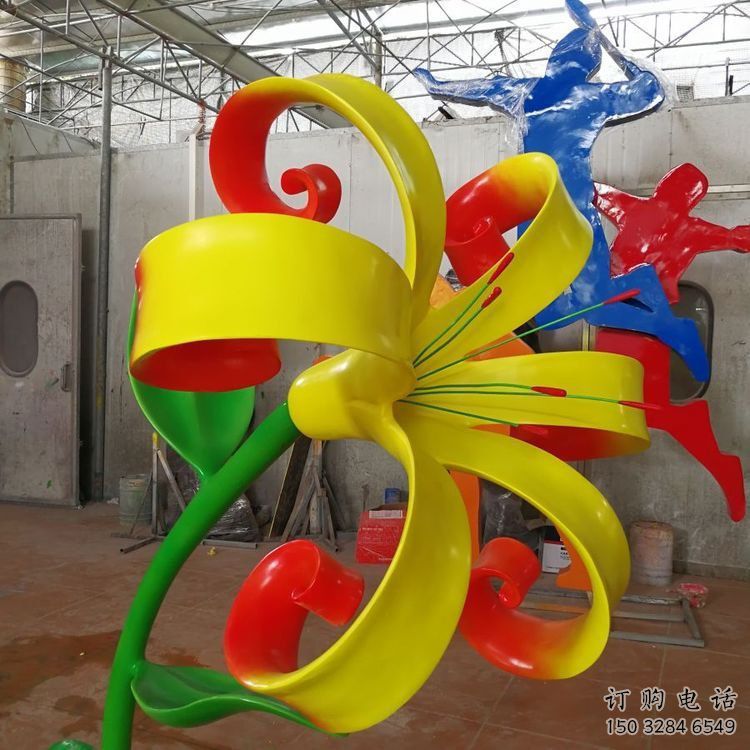 蘭花雕塑批發(fā)，美陳雕塑，不銹鋼蘭花雕塑標(biāo)準(zhǔn)