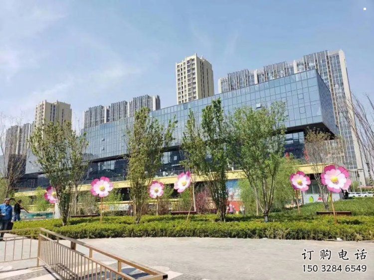 金銀花雕塑選用，多彩藝術，不銹鋼金銀花雕塑廠家展品