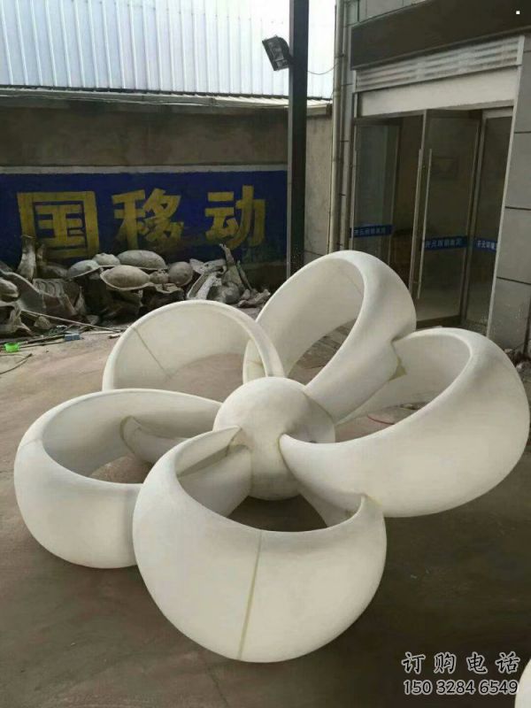 金銀花雕塑專供，美陳雕塑，不銹鋼金銀花雕塑預定