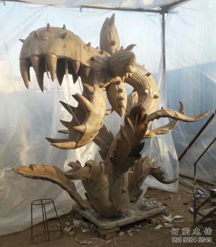 食人花雕塑定價，街頭雕塑，食人花雕塑制作精選