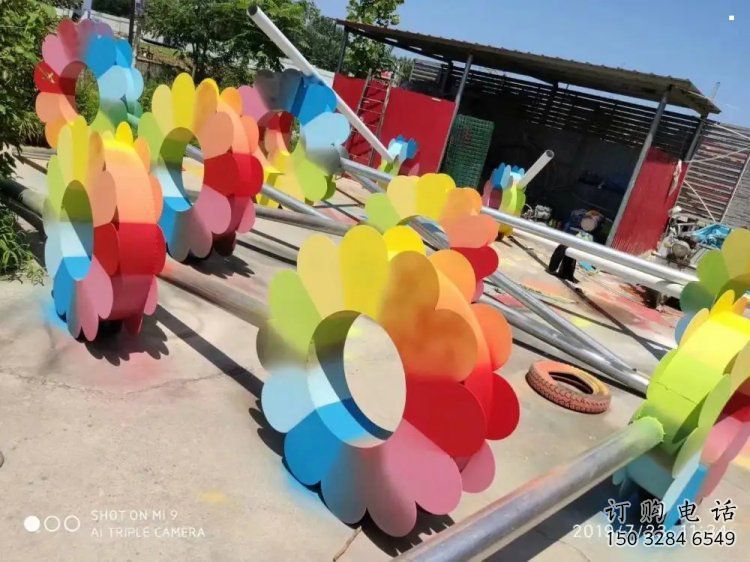 杏花雕塑精選，景區雕塑，不銹鋼杏花雕塑提供