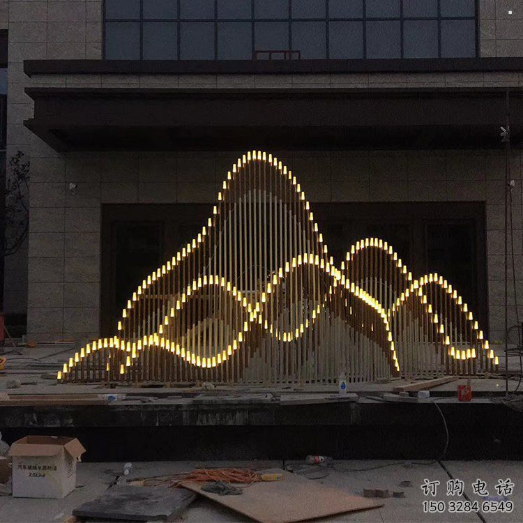 房地產假山雕塑，仿古景觀雕塑，噴砂制造