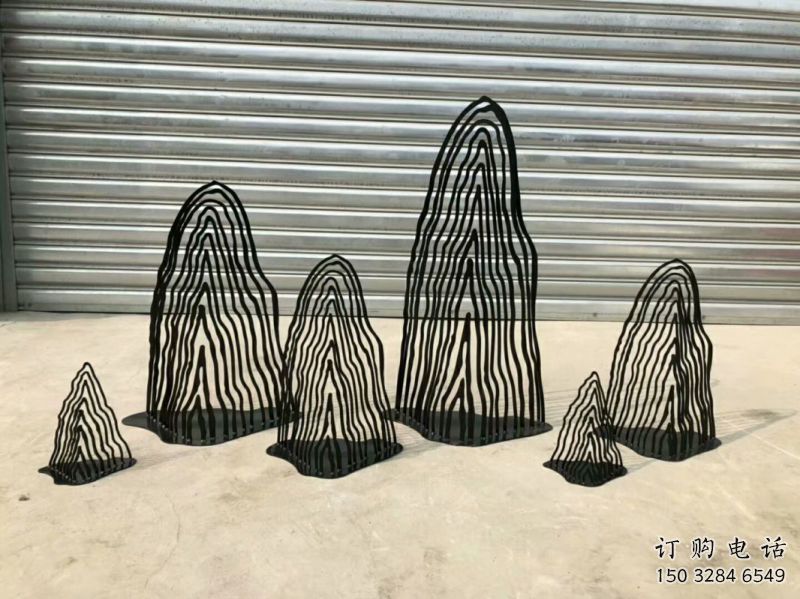 酒店假山雕塑，戶外景觀雕塑，鏤空景觀擺件