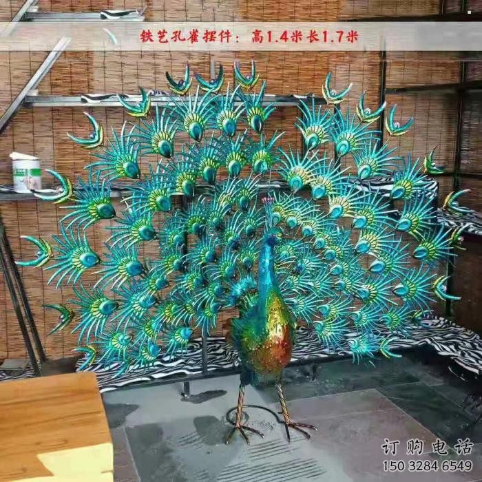 孔雀開屏雕塑供需，多彩藝術(shù)，景觀孔雀開屏雕塑制造商?