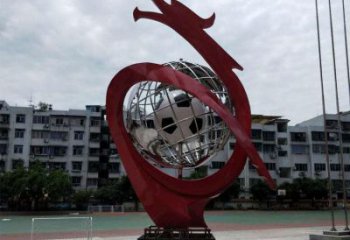 地球儀雕塑制造商，小區擺件，白鋼地球儀噴泉雕塑提供