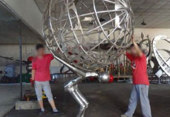 地球儀雕塑精選，街頭藝術，公園手托地球儀雕塑承接