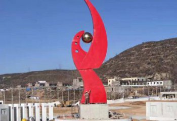 鳳凰雕塑點擊，景觀雕塑，幾何抽象鳳凰雕塑廠家