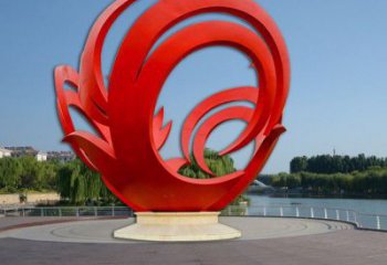 鳳凰方案供應，圓雕體系，圓環(huán)鳳凰雕塑制作廠家