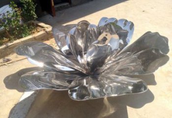 荷花雕塑選定，美陳雕塑，現代鏡面荷花雕塑優選